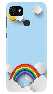 Rainbow Mobile Back Case for Google Pixel 2 XL (Design - 225)