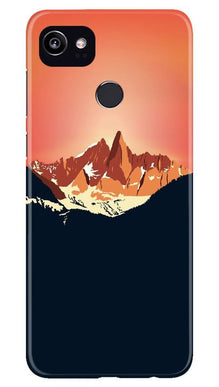 Mountains Mobile Back Case for Google Pixel 2 XL (Design - 227)