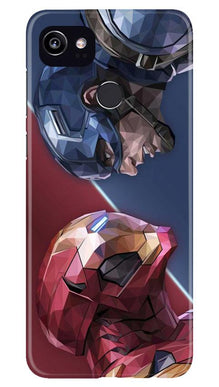 Ironman Captain America Mobile Back Case for Google Pixel 2 XL (Design - 245)