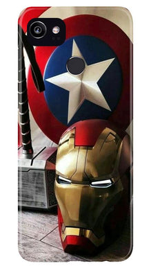 Ironman Captain America Mobile Back Case for Google Pixel 2 XL (Design - 254)