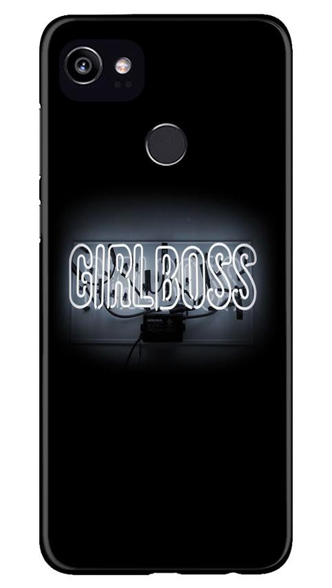 Girl Boss Black Case for Google Pixel 2 XL (Design No. 268)