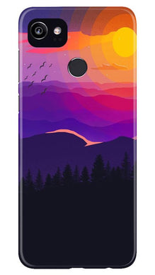 Sun Set Mobile Back Case for Google Pixel 2 XL (Design - 279)