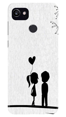 Cute Kid Couple Case for Google Pixel 2 XL (Design No. 283)