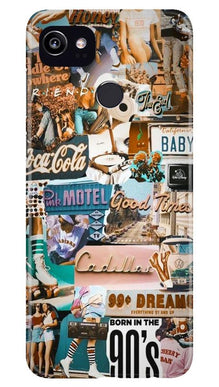 Vintage Design Mobile Back Case for Google Pixel 2 XL (Design - 284)