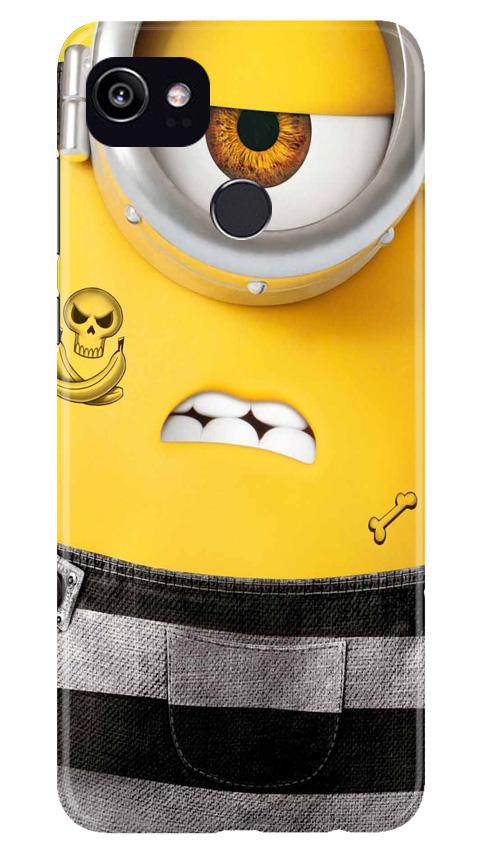 Minion Mobile Back Case for Google Pixel 2 XL (Design - 324)