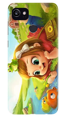 Baby Girl Mobile Back Case for Google Pixel 2 XL (Design - 339)