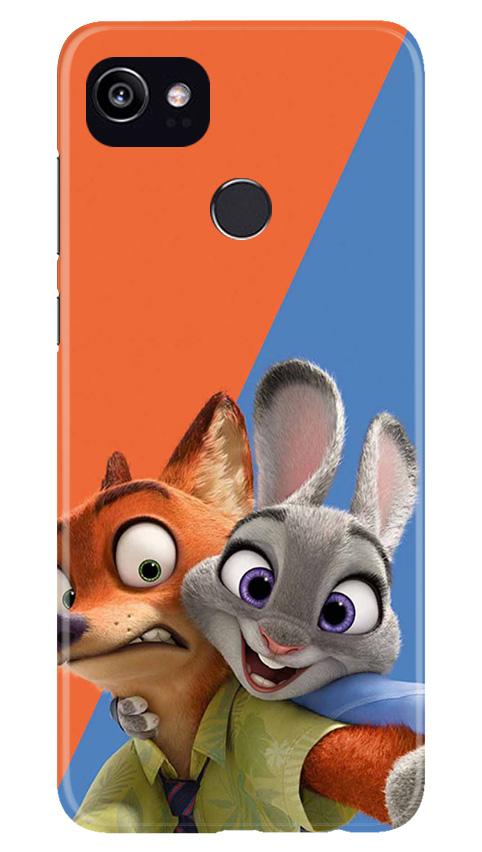 Cartoon Mobile Back Case for Google Pixel 2 XL (Design - 346)