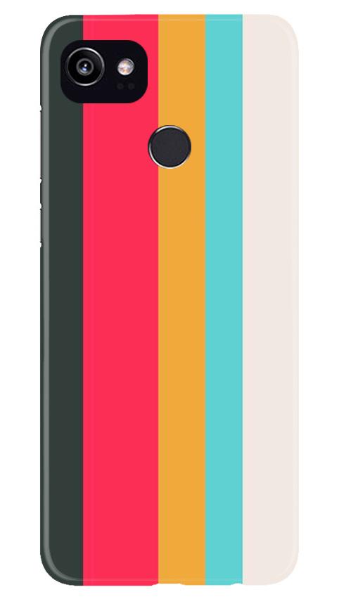 Color Pattern Mobile Back Case for Google Pixel 2 XL (Design - 369)