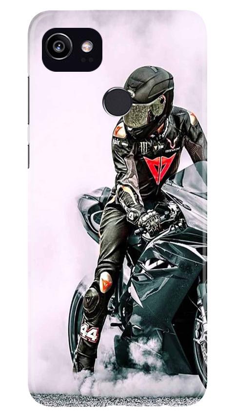 Biker Mobile Back Case for Google Pixel 2 XL (Design - 383)