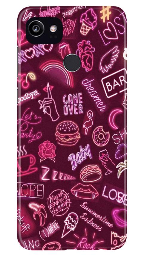 Party Theme Mobile Back Case for Google Pixel 2 XL (Design - 392)