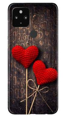 Red Hearts Mobile Back Case for Google Pixel 4a (Design - 80)