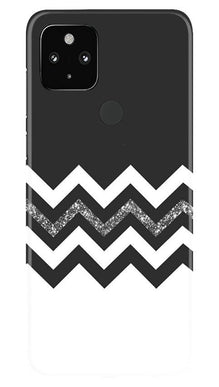 Black white Pattern2Mobile Back Case for Google Pixel 4a (Design - 83)