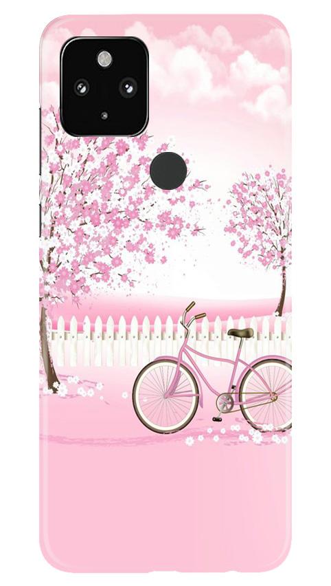 Pink Flowers Cycle Case for Google Pixel 4a(Design - 102)