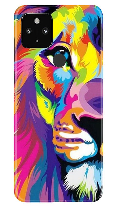Colorful Lion Case for Google Pixel 4a  (Design - 110)