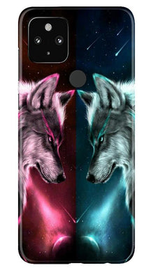 Wolf fight Mobile Back Case for Google Pixel 4a (Design - 221)