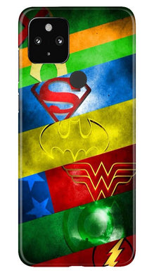 Superheros Logo Mobile Back Case for Google Pixel 4a (Design - 251)