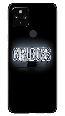 Girl Boss Black Mobile Back Case for Google Pixel 4a (Design - 268)
