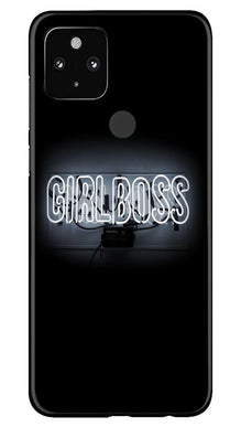 Girl Boss Black Mobile Back Case for Google Pixel 4a (Design - 268)