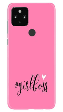 Girl Boss Pink Mobile Back Case for Google Pixel 4a (Design - 269)
