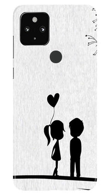 Cute Kid Couple Mobile Back Case for Google Pixel 4a (Design - 283)