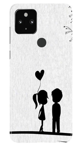 Cute Kid Couple Case for Google Pixel 4a (Design No. 283)