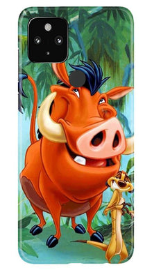 Timon and Pumbaa Mobile Back Case for Google Pixel 4a (Design - 305)