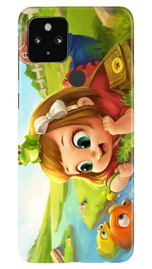 Baby Girl Mobile Back Case for Google Pixel 4a (Design - 339)