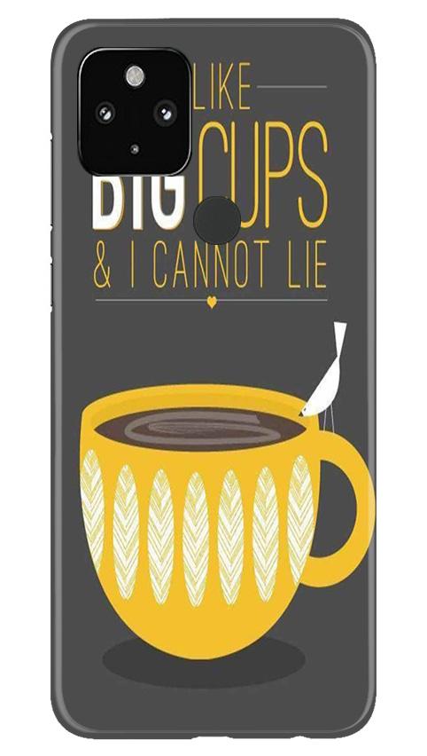 Big Cups Coffee Mobile Back Case for Google Pixel 4a (Design - 352)