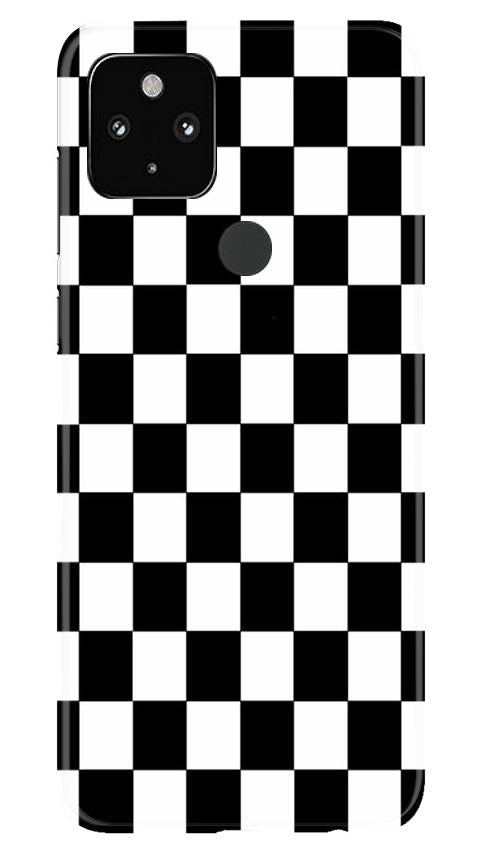 Black White Boxes Mobile Back Case for Google Pixel 4a (Design - 372)
