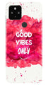 Good Vibes Only Mobile Back Case for Google Pixel 4a (Design - 393)