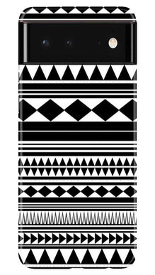 Black white Pattern Mobile Back Case for Google Pixel 6 Pro (Design - 5)