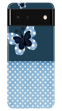 White dots Butterfly Mobile Back Case for Google Pixel 6 Pro (Design - 31)