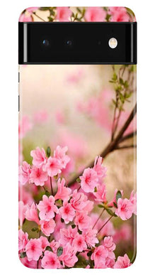 Pink flowers Mobile Back Case for Google Pixel 6 Pro (Design - 69)
