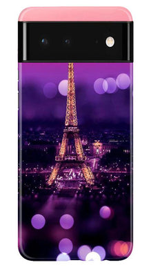 Eiffel Tower Mobile Back Case for Google Pixel 6 (Design - 86)