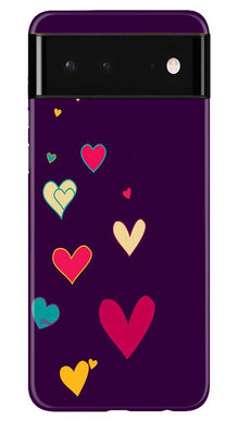 Purple Background Mobile Back Case for Google Pixel 6  (Design - 107)