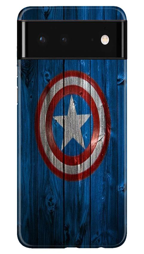Captain America Superhero Case for Google Pixel 6  (Design - 118)