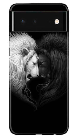 Dark White Lion Case for Google Pixel 6 Pro(Design - 140)