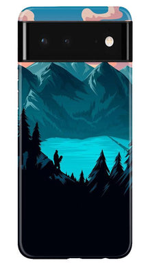 Mountains Mobile Back Case for Google Pixel 6 (Design - 186)