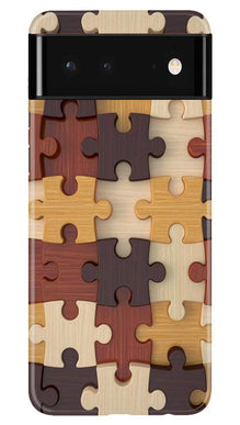 Puzzle Pattern Mobile Back Case for Google Pixel 6 (Design - 217)