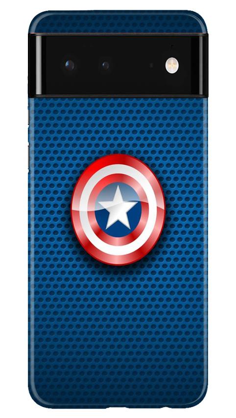 Captain America Shield Case for Google Pixel 6 (Design No. 253)