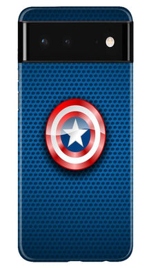 Captain America Shield Mobile Back Case for Google Pixel 6 (Design - 253)