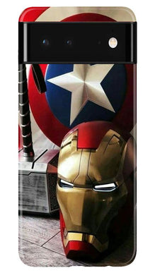 Ironman Captain America Mobile Back Case for Google Pixel 6 (Design - 254)