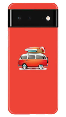 Travel Bus Mobile Back Case for Google Pixel 6 (Design - 258)