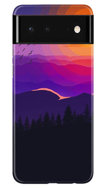 Sun Set Mobile Back Case for Google Pixel 6 (Design - 279)