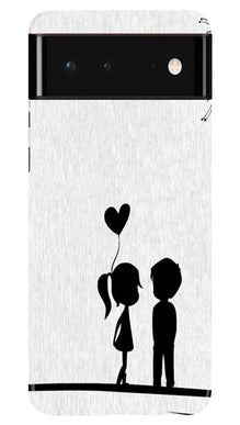 Cute Kid Couple Mobile Back Case for Google Pixel 6 Pro (Design - 283)