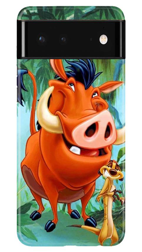Timon and Pumbaa Mobile Back Case for Google Pixel 6 Pro (Design - 305)