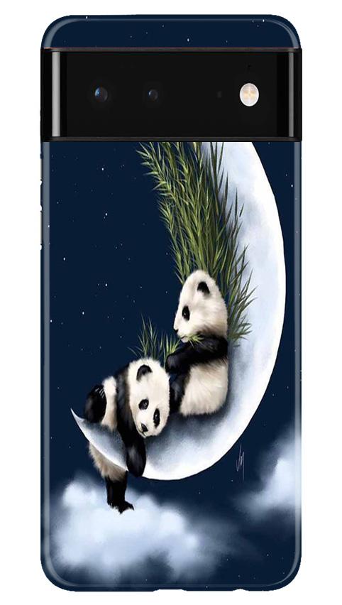 Panda Moon Mobile Back Case for Google Pixel 6 (Design - 318)