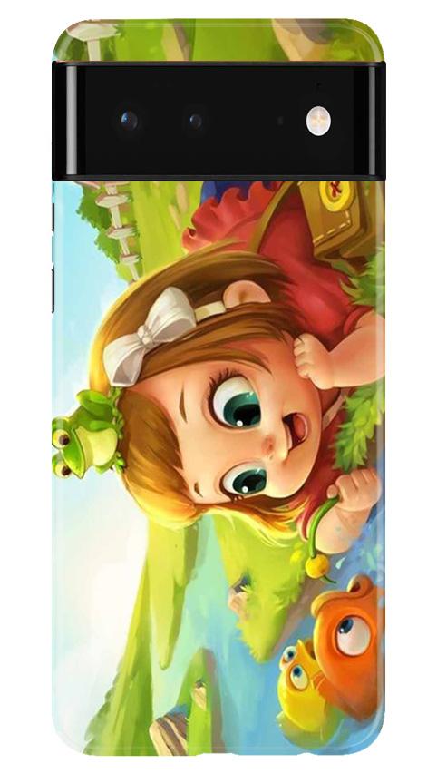 Baby Girl Mobile Back Case for Google Pixel 6 (Design - 339)
