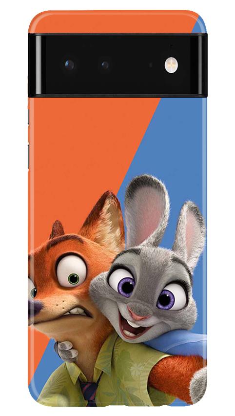 Cartoon Mobile Back Case for Google Pixel 6 (Design - 346)