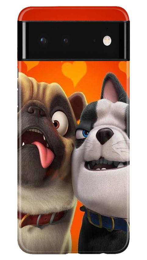 Dog Puppy Mobile Back Case for Google Pixel 6 (Design - 350)